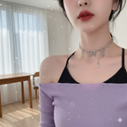 Fairycore Butterfly Chain Choker Necklace - E-Girl Jewelry