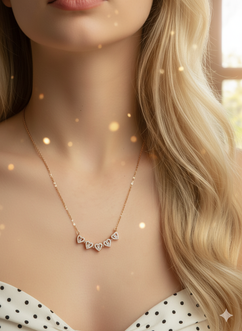 2 in 1 Four Leaf Clover Heart Necklace - Superb Valentine Gift💞