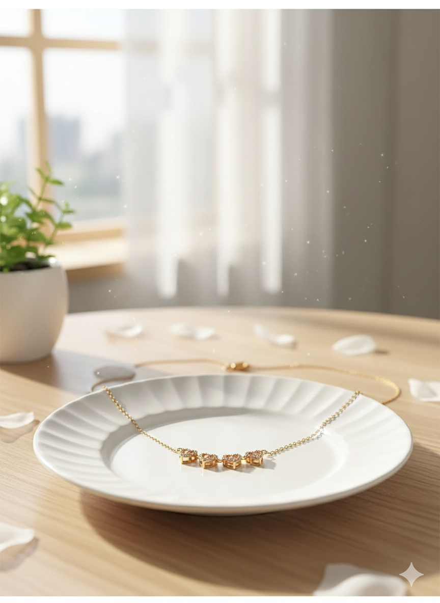 2 in 1 Four Leaf Clover Heart Necklace - Superb Valentine Gift💞