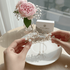 Butterfly & Lily Pearl Hair Claw Clip - Ayat'e Jewels