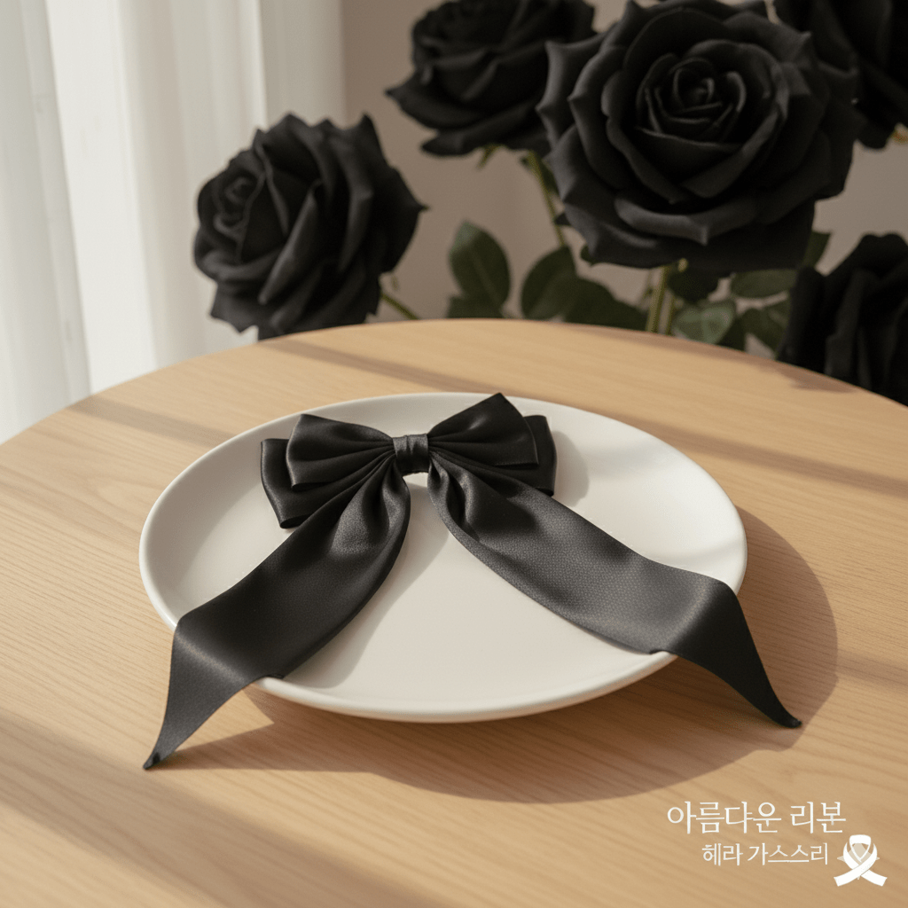 Elegant Satin Ribbon Hair Bow Clip - Black & White Set - Ayat'e Jewels