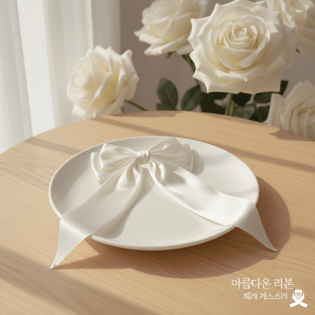 Elegant Satin Ribbon Hair Bow Clip - Black & White Set - Ayat'e Jewels