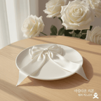 Elegant Satin Ribbon Hair Bow Clip - Black & White Set - Ayat'e Jewels