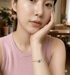 Gold Plated Evil Eye Infinity Bracelet with Crystals - Adjustable Intimate Bolo Bracelet - Ayat'e Jewels