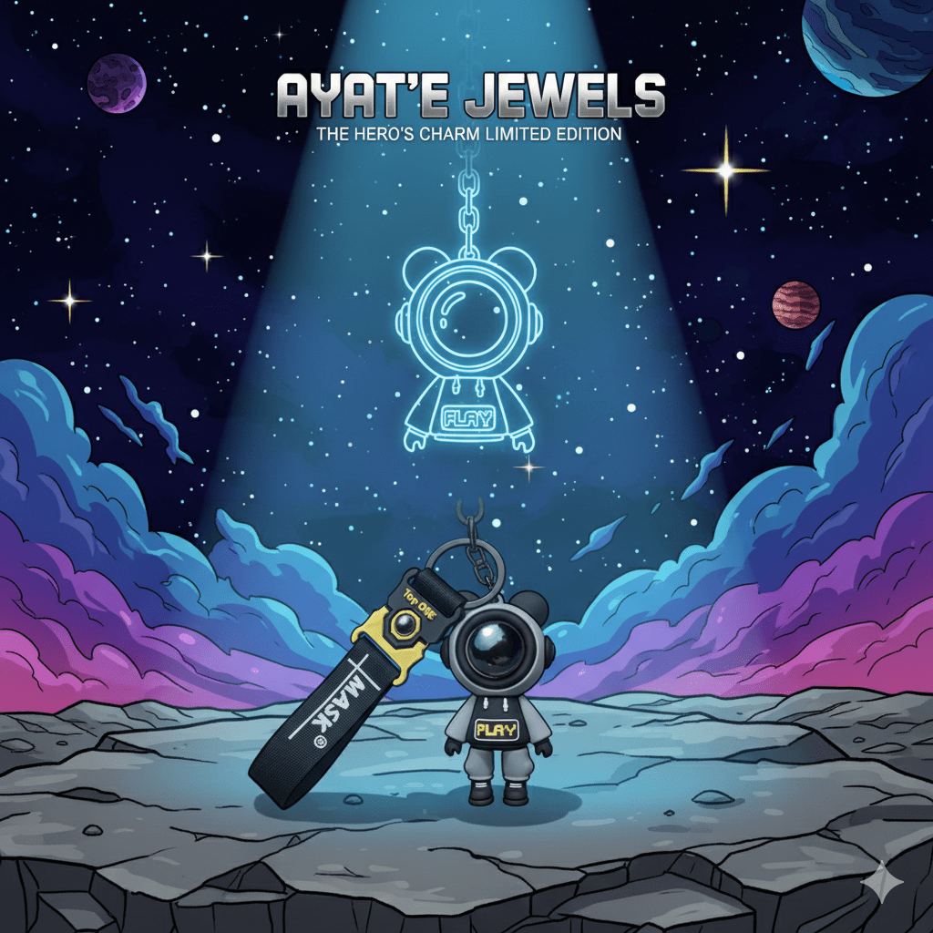 Limited Edition Astronaut Bag Charm & Keychain | Space Explorer - Ayat'e Jewels