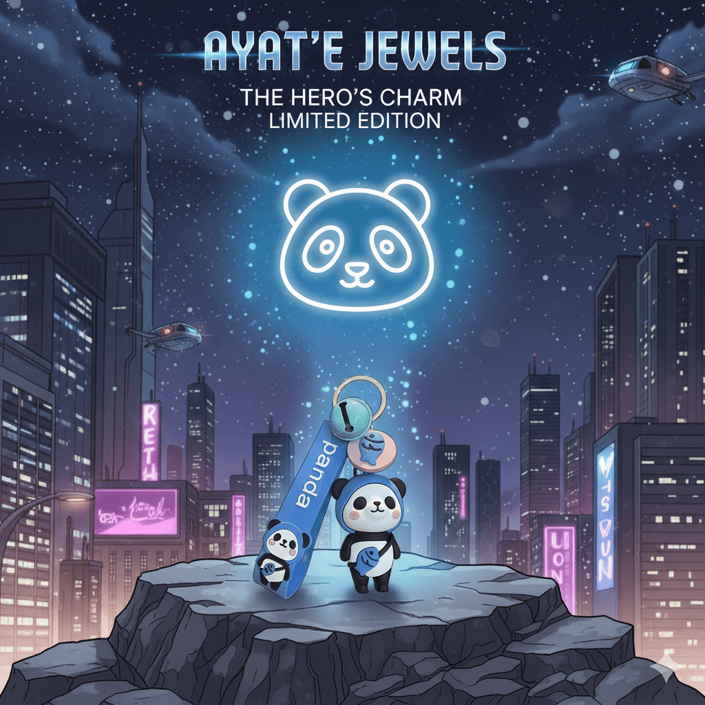 Limited Edition Cute Panda Bag Charm & Keychain - Ayat'e Jewels