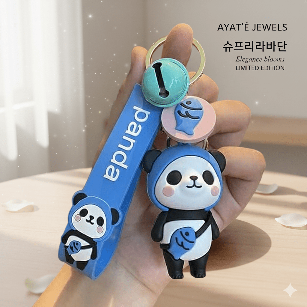 Limited Edition Cute Panda Bag Charm & Keychain - Ayat'e Jewels