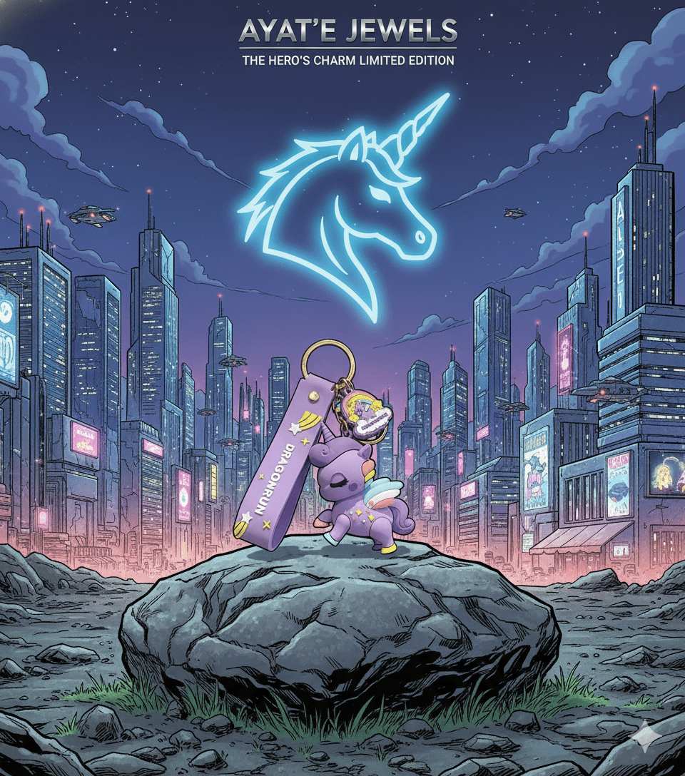 Limited Edition Magical Unicorn Bag Charm & Key Fob - Ayat'e Jewels