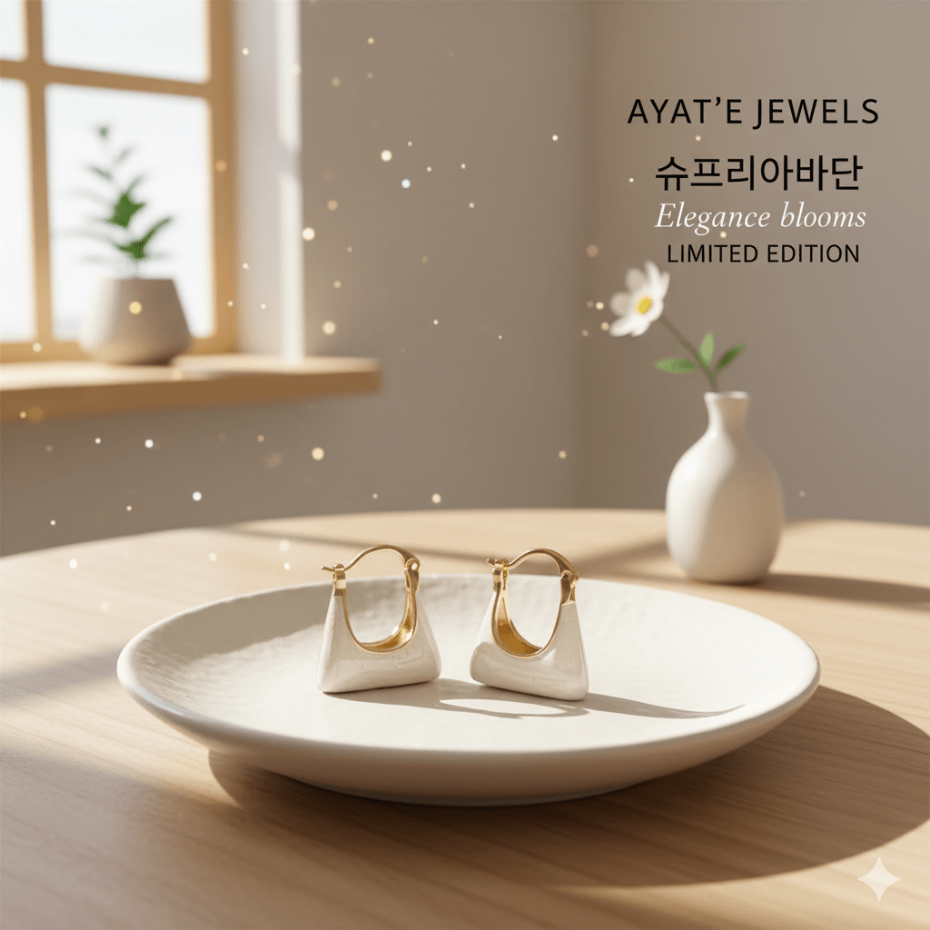 Pair Of 2 Chic Statement Enamel Earrings Collection: Limited Edition - Ayat'e Jewels