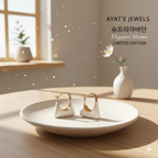 Pair Of 2 Chic Statement Enamel Earrings Collection: Limited Edition - Ayat'e Jewels