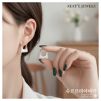 Pair Of 2 Chic Statement Enamel Earrings Collection: Limited Edition - Ayat'e Jewels