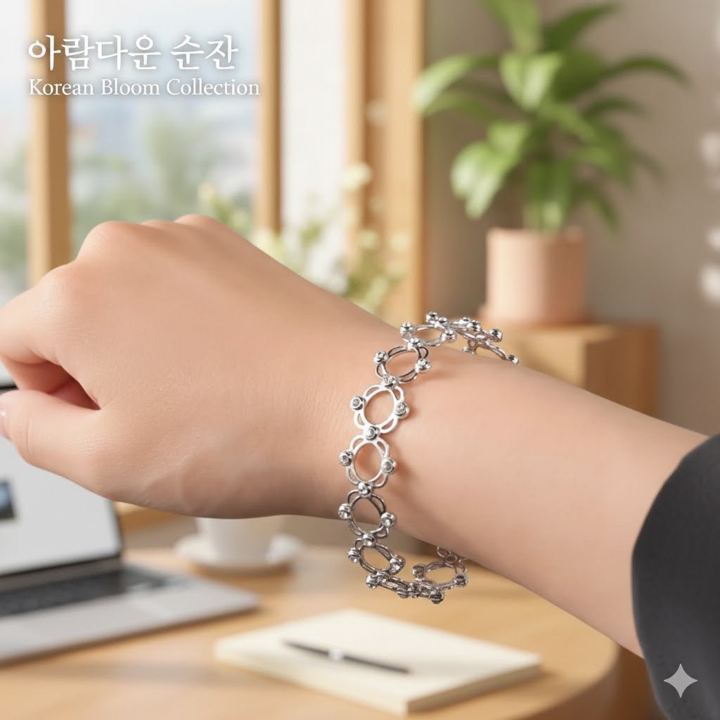 Silver Plated Convertible Bracelet Ring - Adjustable Intimate Jewelry with Crystals - Ayat'e Jewels